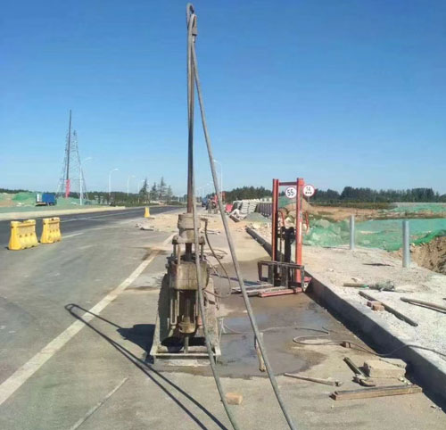 成安公路高聚物注浆加固